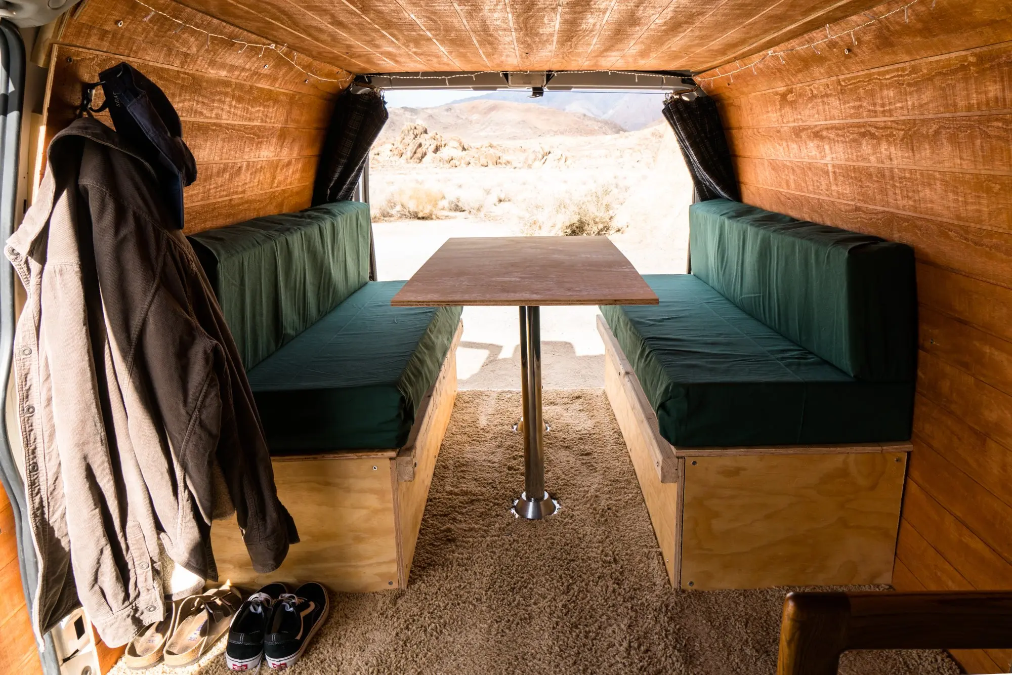 Cut mattress to size and cover with canvas.
